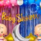 A Stunning Blue and Pink Theme Baby Shower Decor!
