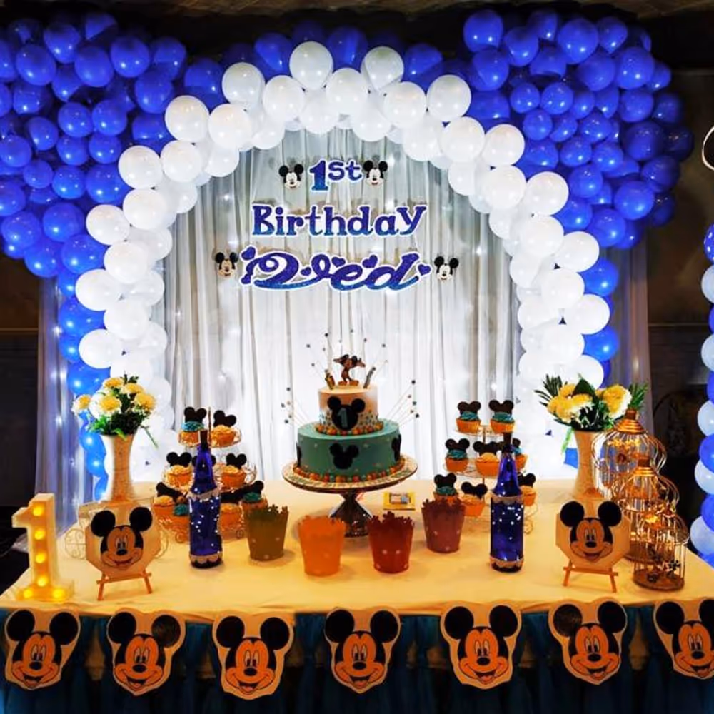 A Grand Mickey Mouse theme Decoration by CherishX in Bangalore.