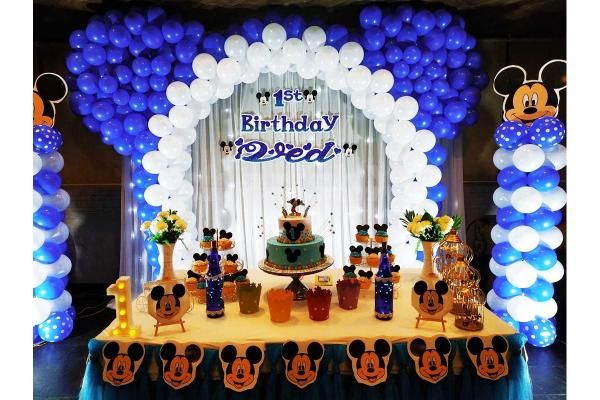 A Grand Mickey Mouse theme Decoration by CherishX in Bangalore.