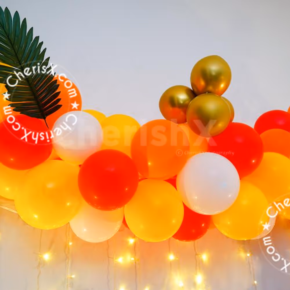 Festive decoration for celebration Ganesh Chaturthi with joy