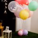 Whether it is the 10th or the 50th birthday celebration, the pastel star balloon bouquet never disappoints