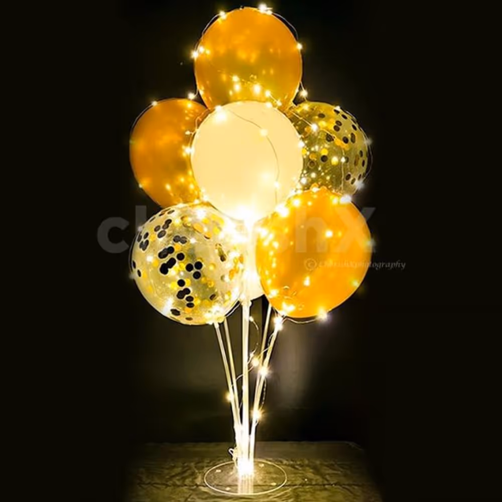 Bring sparkle and shine to your day with a pretty sparkle balloon bouquet.