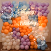 Add a new element of pastel and blue pastel balloons to tour birthday décor