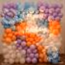 Add a new element of pastel and blue pastel balloons to tour birthday décor