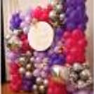 The shades of purple make for a beautiful aesthetic for the housewarming celebration