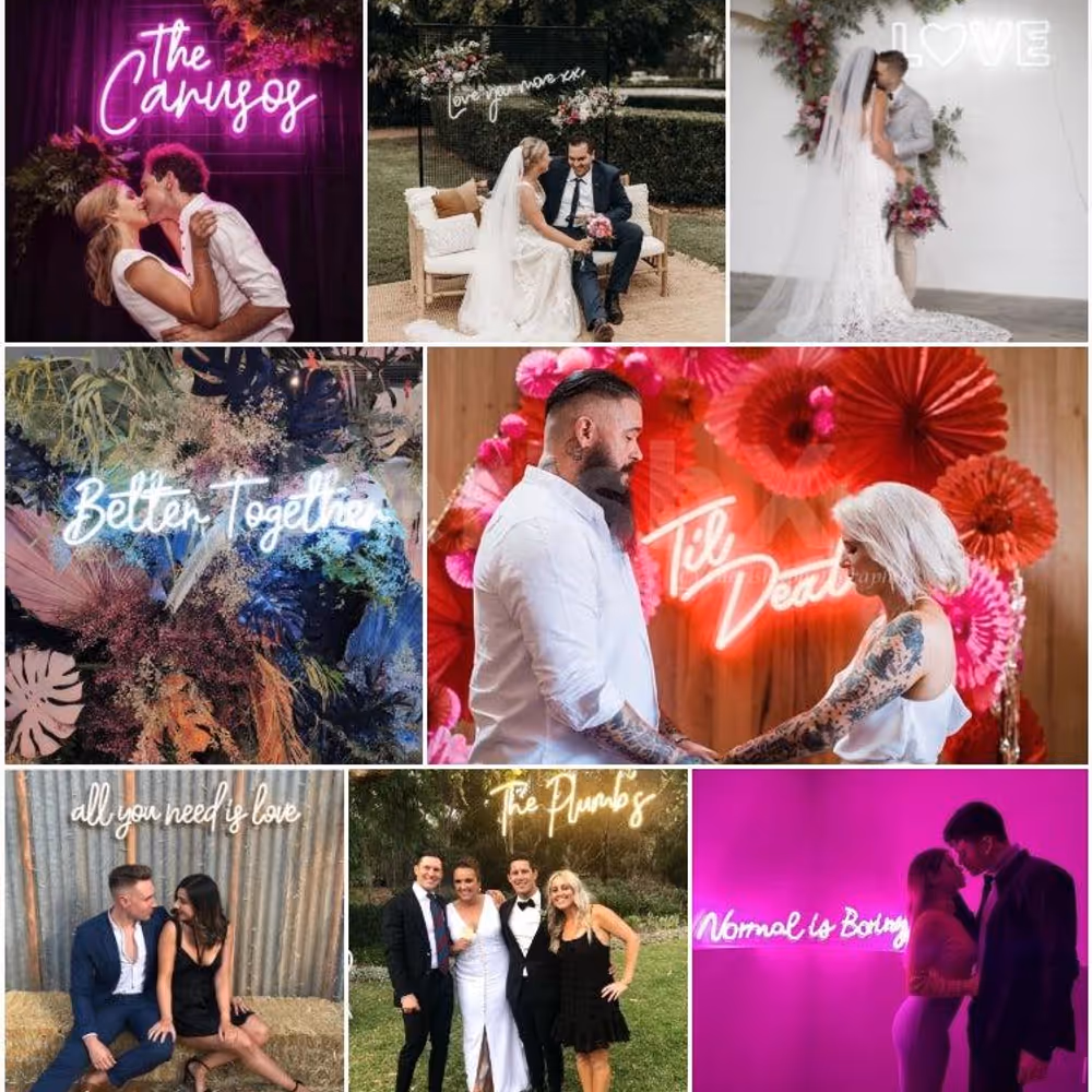 Customized neon sign lights to make your birthday decoration look more vibrant