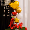 Showcase your love with the most exclusive gift idea of a red and golden love bouquet