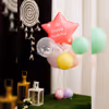 A pleasing and memorable gift choice is the Pastel Star birthday balloon bouquet