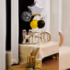 A striking silver birthday balloon bouquet will surprise your loved one