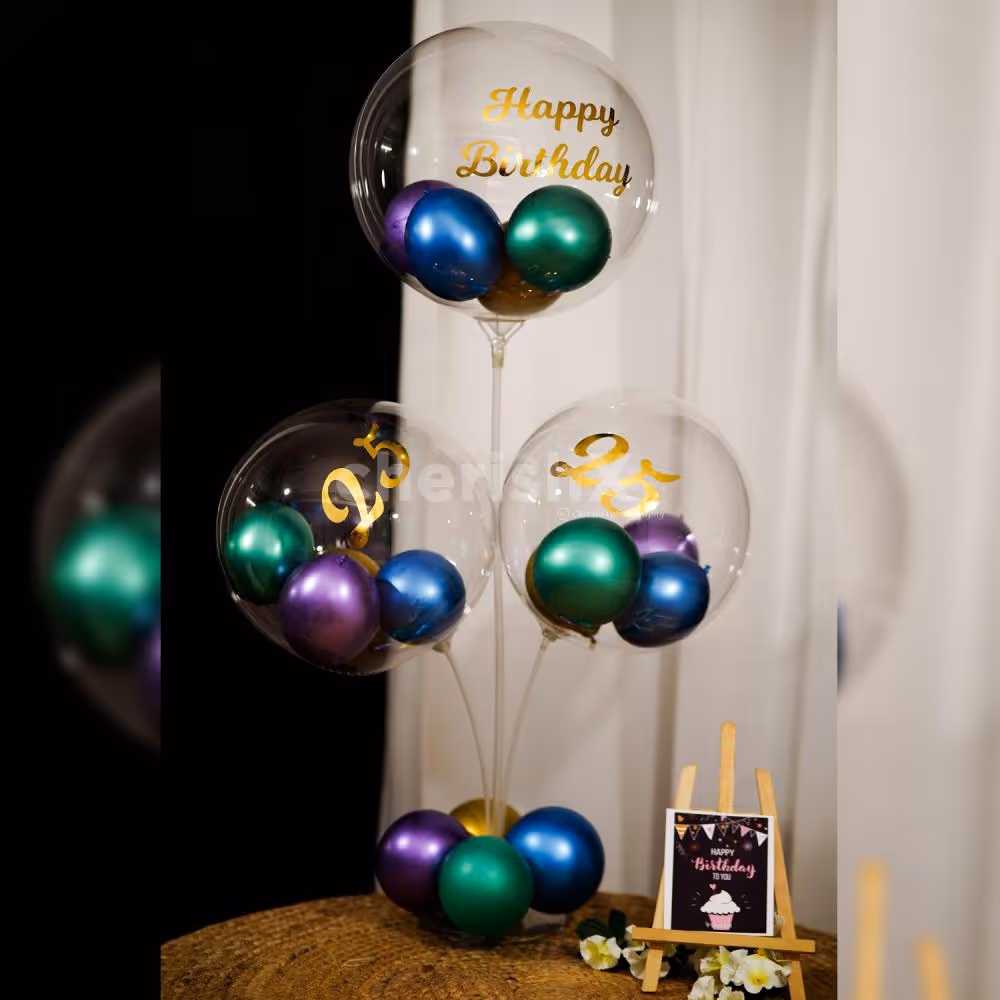 The perfect blend of colours and styles for a fun birthday surprise.