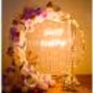 Pastel Purple and White Mesh Anniversary Decor — photo 2