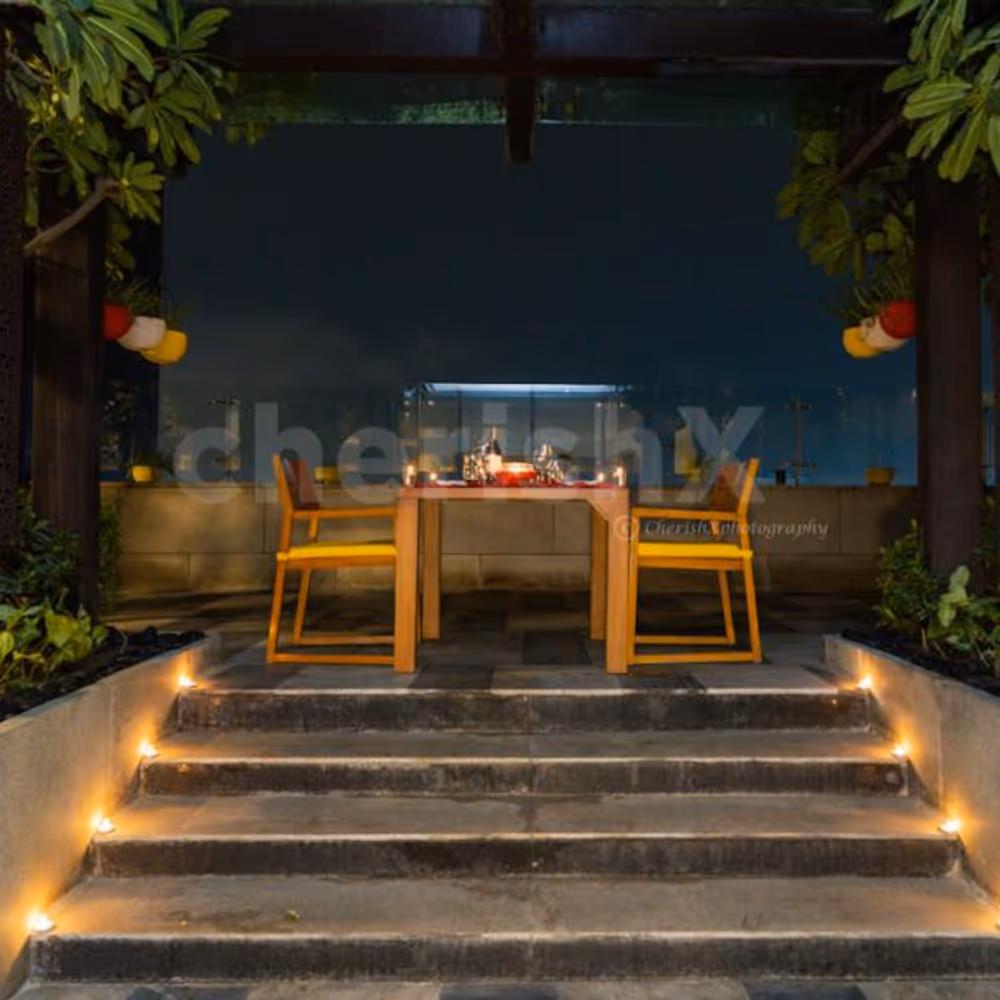 A ravishing open-air dining experience right under the sky