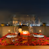 Enjoy an unforgettable dinner experience right under the skylight
