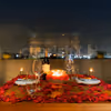 Enjoy an unforgettable dinner experience right under the skylight
