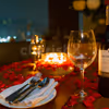 An exceptional open-air dinner with wine and mouth-watering delicacies served as per your choice