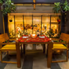 A casual or intimate dinner with your loved ones right under the bright skylight