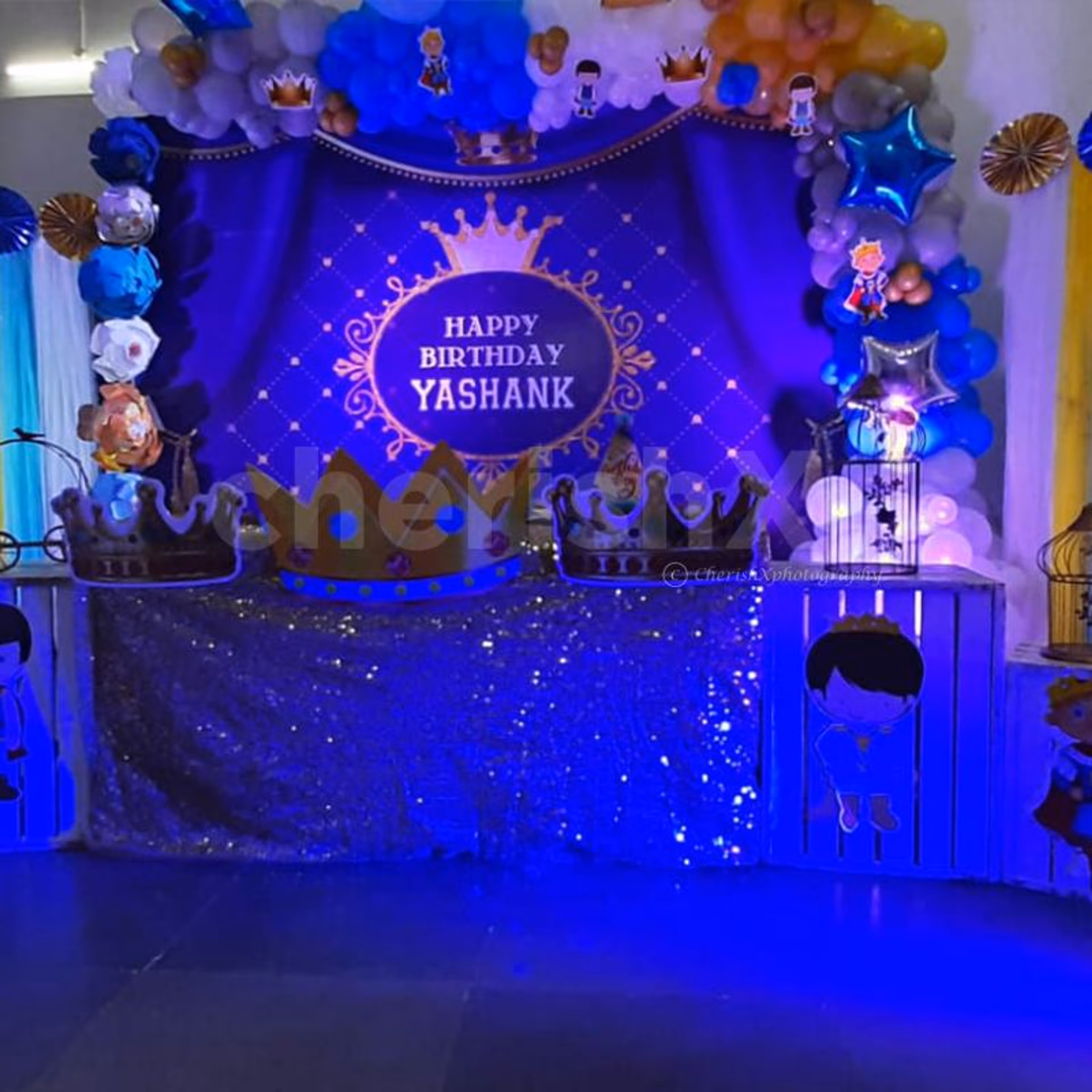 Celebrate the prince of your life with royalty and elegance