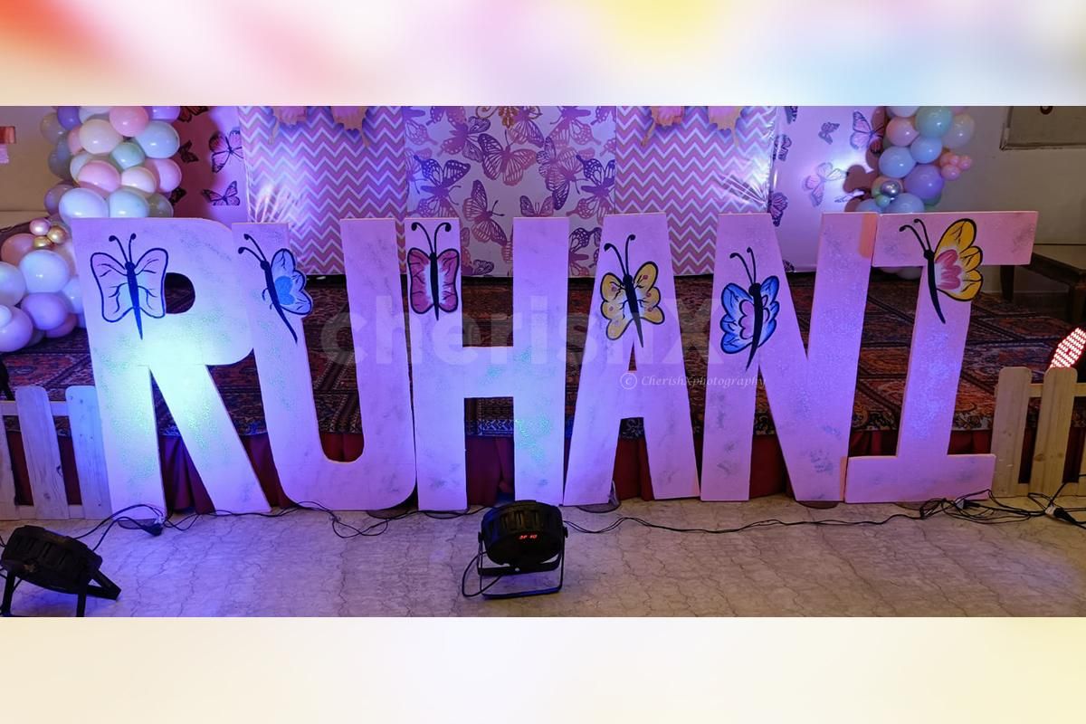 Fascinate your kid and guest with the customized butterfly theme; never seen before