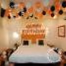 Celebrate your birthday in style and elegance with the rose gold and black décor