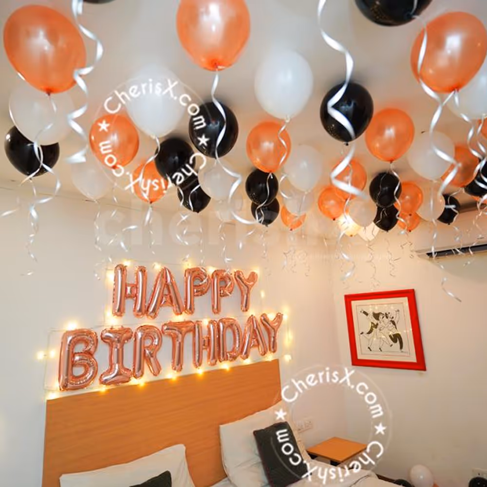 The colourful balloons with bright decors make it a perfect celebration