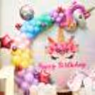 Unicorn Theme Ring Birthday Decor — photo 4