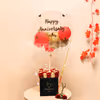 Send lovely wishes to your close ones with CherishX's Red & Gold Balloon Bucket!