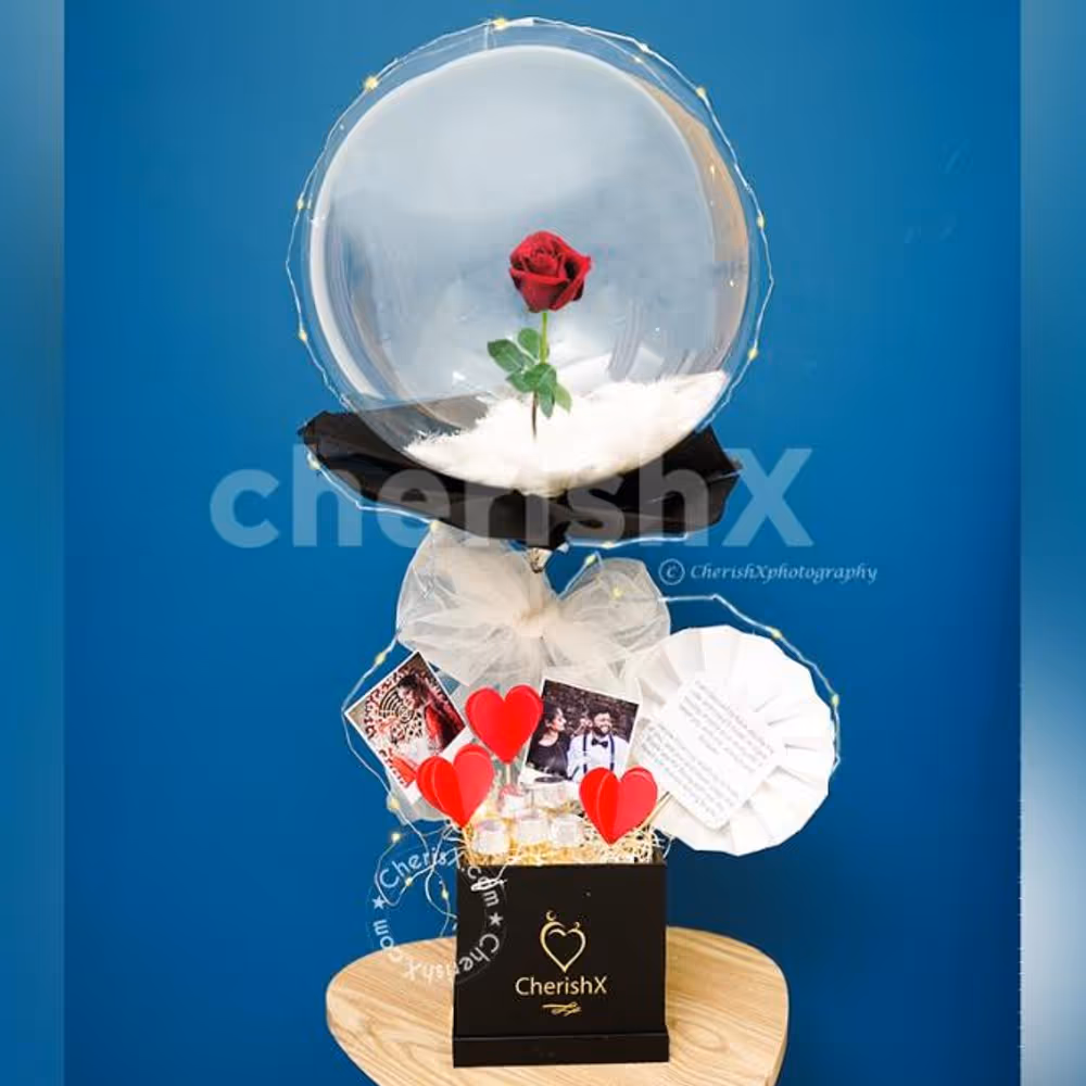 Make your better half feel special with chocolate bouquet curated in the Red Rose Bucket.
