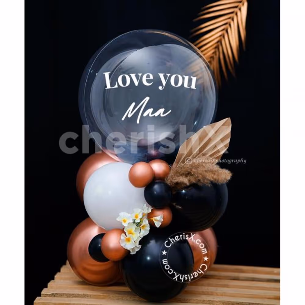 A Classy Premium Organic Balloon Bouquet Mother's Day Gift for your Grand Celebrations!