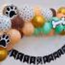 Adorable balloon decor is a must for adorable dog birthdays!