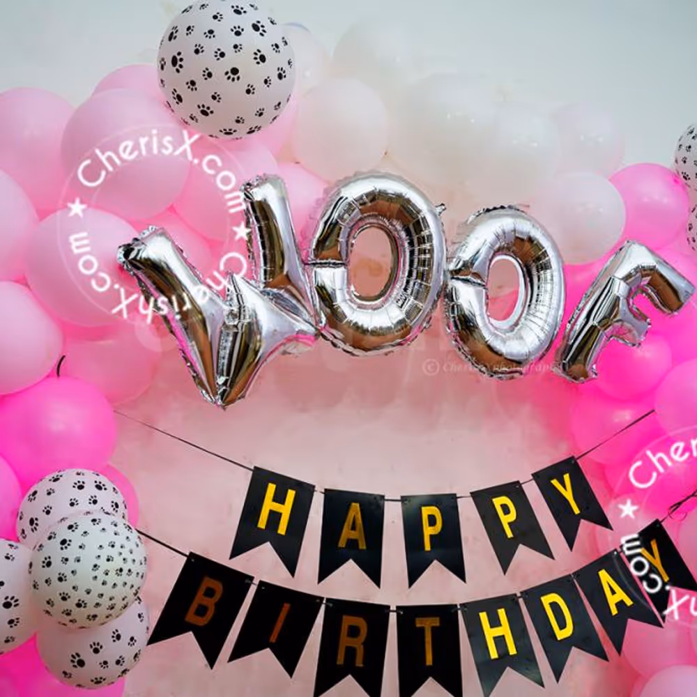 A paw-shaped balloon is the most unique piece of decor you can get!