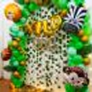 The pixel balloon is a bright addition to any birthday party!