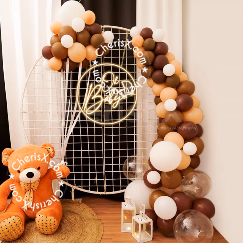 Combine old memories with new ones with the teddy bear-themed baby shower!
