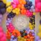 All the purple and yellow hues make for a memorable combination!
