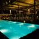 The beautiful surroundings guarded by the blue waters of the pool make this diner even more romantic