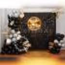 Stylish black sequin Bride To Be decoration for a glamorous celebration