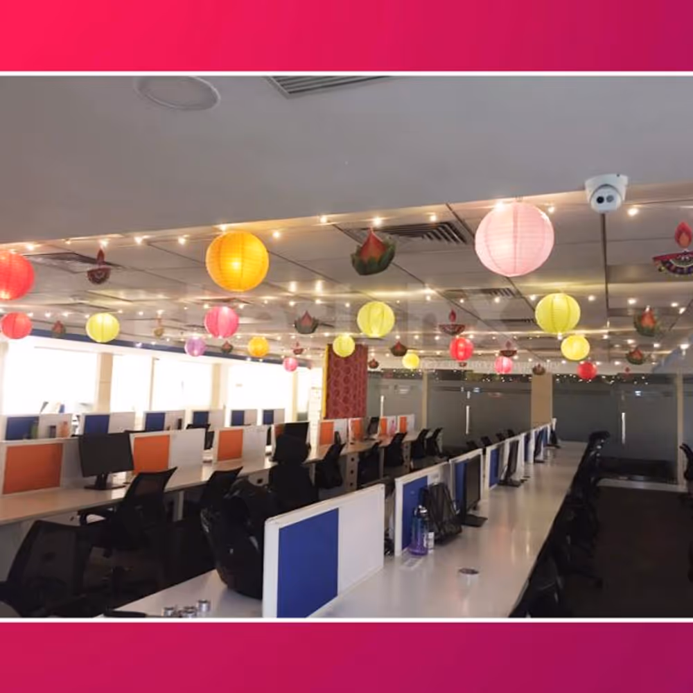 Adding a touch of tradition and sparkle to our workspace this Diwali.