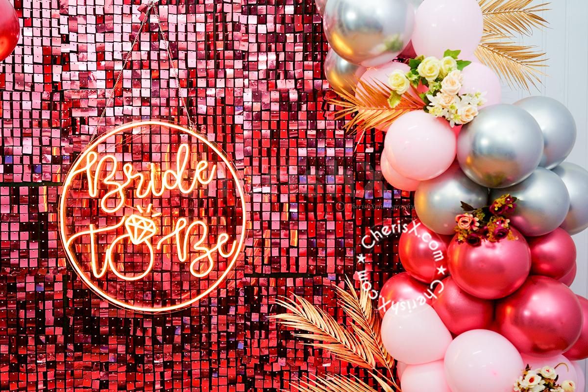 The neon light sign will be a keepsake for the bride