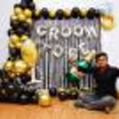 Black theme Groom To Be decoration with premium balloon styling