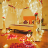 What could be more romantic than celebrating the first night amidst beautifully decorated flowers?