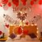 The red heart-shaped balloons are a representation of your love