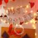 The red roses and balloons compliment your feelings and love