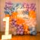 An LED Digit Marquee with pastel balloons and neon signage- imagine the elegance and vibrancy.