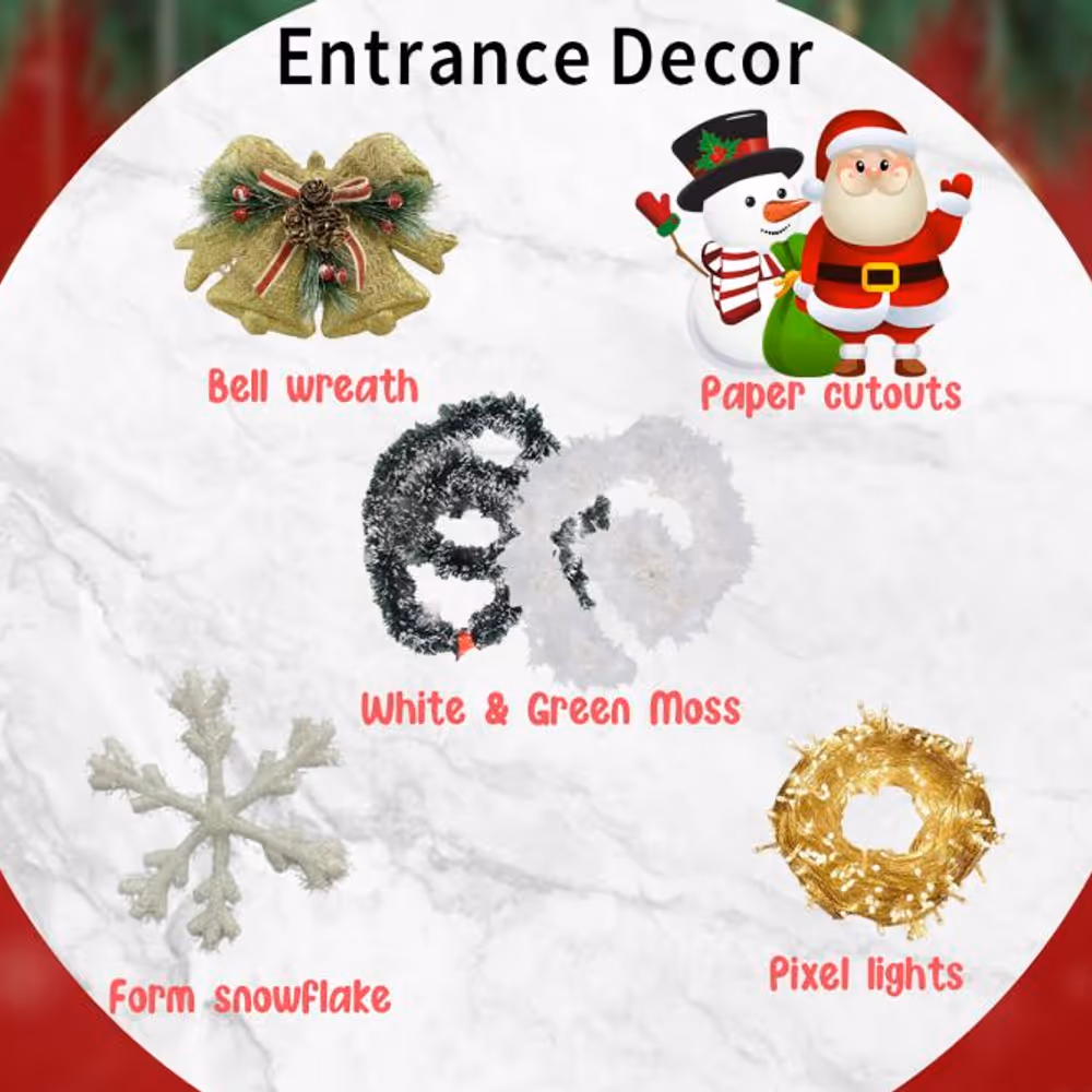 Get this Decoration Package For Christmas and celebrate the festival of Christmas beautifully.