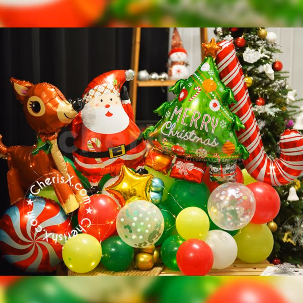 It is time to make it extra special this Christmas with a remarkable Xmas balloon bouquet.