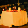 Valentine’s Day open-air romantic dinner setup at Sarovar Portico Delhi