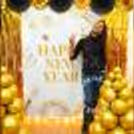 The backdrop is a classic add-on to your 2023 party
