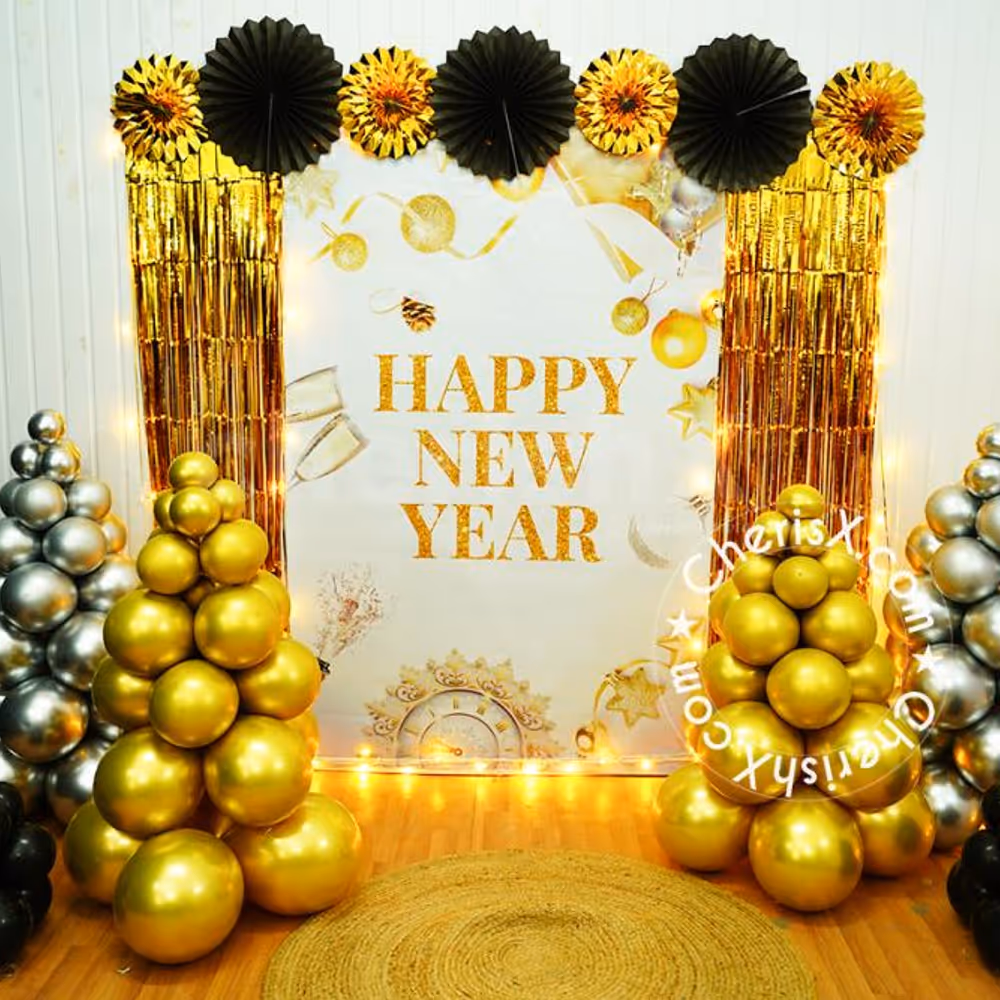 The backdrop is a classic add-on to your 2023 party
