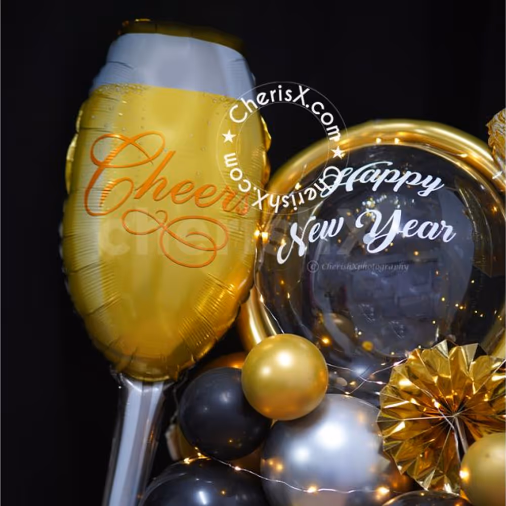 The Happy New Year wish makes your party warm and special for your guest.