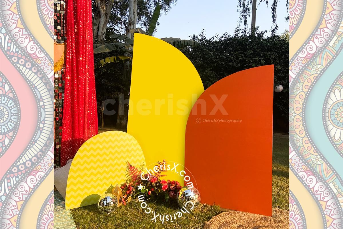 The brass lamps, cushions, and pots make it earthy and eventful