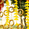 The Golden Ring mehndi décor is a special décor idea that will never disappoint